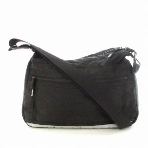 吉田カバン ショルダーバッグ ナイロン ロゴ スクエア型 鞄 黒