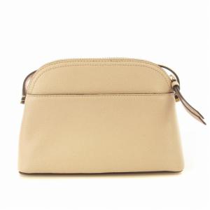 kate spade new york ショルダーバッグ レザー ロゴ ドーム型 鞄 ピンクベージュ /MM OF