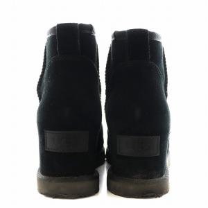 UGG australia クラシック フェム ミニ Classic Femme Mini ショートブーツ ムートンブーツ 23.5cm 黒 ブラック