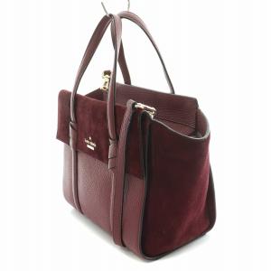 kate spade new york DANIELS DRIVE ダニエルズドライブ 2WAY ハンドバッグ ショルダーバッグ スエード レザー 牛革 切替 ロゴ