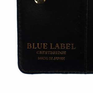 BLUE LABEL CRESTBRIDGE 財布 二つ折り 小銭入れ レザー 黒 ブラック /AN10 OF