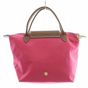 美品　ロンシャン　プリアージュ　ハンドバッグ　S ナイロン　レザー　赤　レッド ルプリアージュ S ハンドバッグ トートバッグ ナイロン レザー