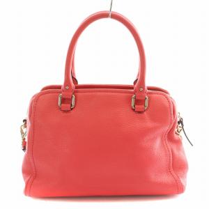 kate spade new york 2WAY ハンドバッグ ショルダーバッグ レザー 牛革 ロゴ 装飾 ピンク /BB OF