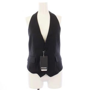 Tailored Vest テーラードベスト ジレ 36 S 黒 ブラック /KH GY29 H