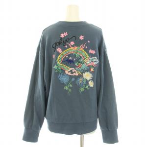ドラゴンエンブロイダリー Dragon Embroidery スウェット トレーナー クルーネック 長袖 バック刺繍 01