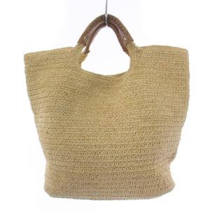 HELEN KAMINSKI ハンドバッグ かごバッグ ラフィア レザー ベージュ /BM H