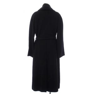 Max Mara ショールカラーコート キャメル100％ 38 ブラック