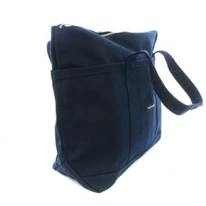 marimekko Uusi Mini Matkuri Canvas Bag トートバッグ ハンドバッグ キャンバス ファスナー付き 紺 ネイビー
