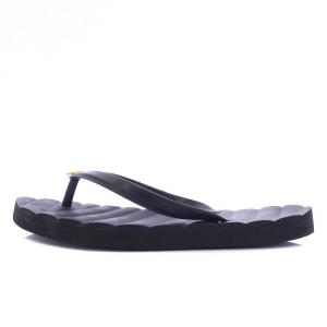 TORY BURCH キラ ビーチサンダル トング フラット 6M 23cm 黒 ブラック 144262 /KH OF SH