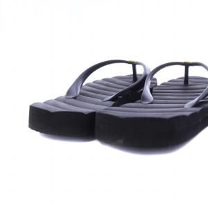 TORY BURCH キラ ビーチサンダル トング フラット 6M 23cm 黒 ブラック 144262 /KH OF SH