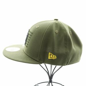 NEW ERA 59FIFTY San Diego Padres Armed Forces キャップ 帽子 ロゴ刺繍 59.6cm カーキ