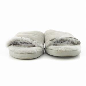 UGG australia ムートンサンダル スエード ボア 靴 シューズ 25.0 グレー 1017019 W /MM GY18