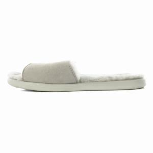 UGG australia ムートンサンダル スエード ボア 靴 シューズ 25.0 グレー 1017019 W /MM GY18