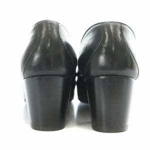 GUCCI ローファー チャンキーヒール ロッキングGビット カーフレザー 装飾 35 22cm 黒 ブラック /BB