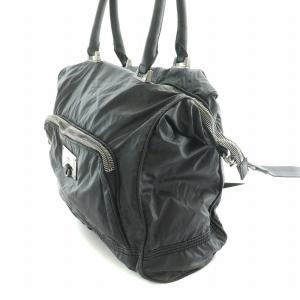 DIESEL 2WAY ハンドバッグ ショルダーバッグ ナイロン ロゴ 装飾 黒 ブラック /BB GY18