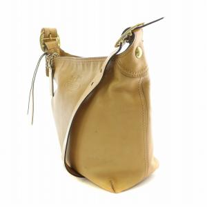 COACH ショルダーバッグ レザー ロゴチャーム 茶 ブラウン F12376