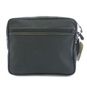 dunhill クラッチバッグ セカンドバッグ ヘリンボーン ロゴパッチ グレー