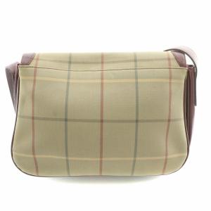 burberrys ヴィンテージ ショルダーバッグ チェック柄 ベージュ ボルドー