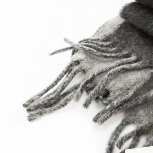 POLO RALPH LAUREN タグ付き マフラー ストール フリンジ ウール グレー