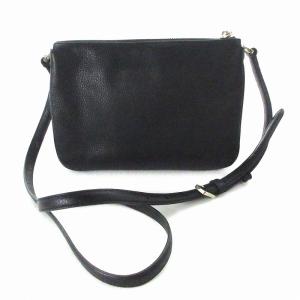 kate spade new york ショルダーバッグ 斜めがけ レザー スクエア 黒 ブラック