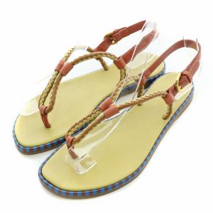 トングサンダル ストラップ フラット レザー 36 23cm マルチカラー /BB OF