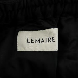 LEMAIRE イージーパンツ ワイドパンツ ウール 36 S 黒 ブラック