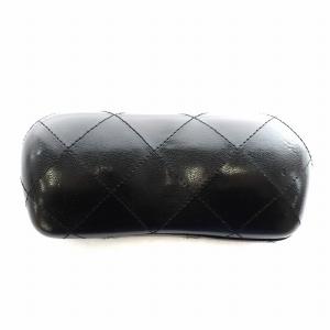 CHANEL ココマーク サングラスケース キルティング 黒 ブラック