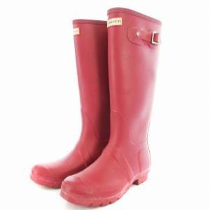 レインブーツ ロングブーツ 長靴 ロゴ シューズ 38 24cm ピンク /MM OF