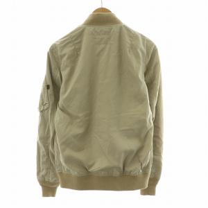 ALPHA INDUSTRIES MA-1 フライトジャケット ジップポケット アウター M ベージュ