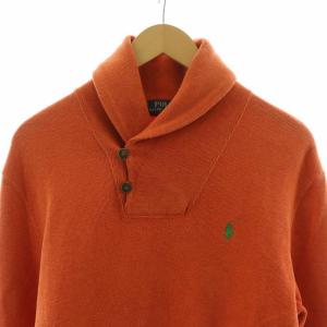 POLO RALPH LAUREN トレーナー プルオーバー ポニー ロゴ刺繍 プルオーバー 長袖 M オレンジ