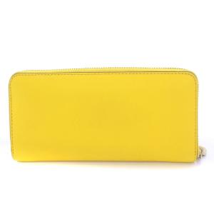 MICHAEL KORS 長財布 ロングウォレット ラウンドファスナー レザー ロゴ チェーン ハート 装飾 黄色 イエロー