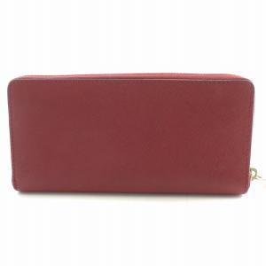 MICHAEL KORS 長財布 ロングウォレット ラウンドファスナー レザー ロゴ 装飾 赤 レッド