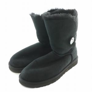 UGG australia Bailey Button Bling ベイリーボタンブリング ムートンブーツ ショートブーツ 厚底 スエード US8 25cm