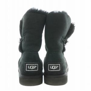 UGG australia Bailey Button Bling ベイリーボタンブリング ムートンブーツ ショートブーツ 厚底 スエード US8 25cm
