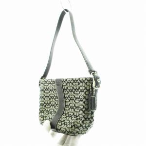 COACH ハンドバッグ ミニシグネチャー グレー