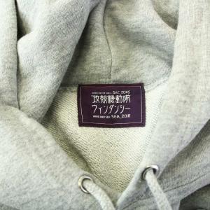 WIND AND SEA 攻殻機動隊 パーカー プルオーバー フーディー 長袖 スウェット地 ロゴ プリント L グレー WDS-GITS-O7