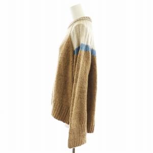 08sircus ニット セーター 長袖 ウール モヘヤ混 1 S ベージュ /AN34