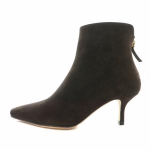 BRENTA SUEDE SHORT BOOTS スエードショートブーツ ポインテッドトゥ ハイヒール