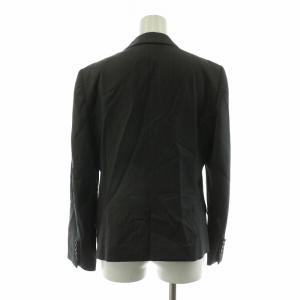 23区 シングルスーツ セットアップ 2点セット スラックスパンツ テーラードジャケット ストライプ 40 グレー JKWOGA0201