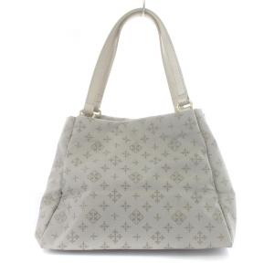 russet ハンドバッグ 総柄 バロック ナイロン グレー