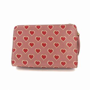 miumiu ハート柄 財布 財布 二つ折り ハート柄 レザー ピンク（2022/07/07買取