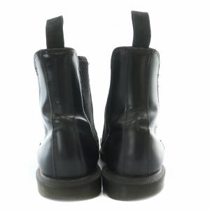 Dr.Martens FLORA フローラ チェルシーブーツ サイドゴア ショート レザー 切替 UK5 24cm 黒 ブラック