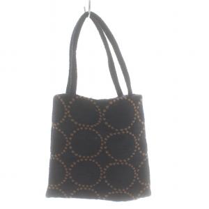 mina perhonen tambourine hann ハンドバッグ ミニバッグ 総柄 黒