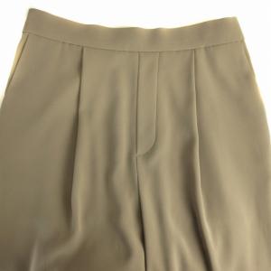 ENFOLD イージーパンツ タック フルレングス 40 M ベージュ