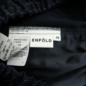 ENFOLD 24SS STRIPE RELAX EGG WIDE PANTS ストライプリラックスエッグワイドパンツ イージー ウエストゴム