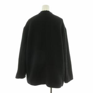 JOURNAL STANDARD ツイードジャケット ノーカラー フリンジ F ブラック 22010400900230