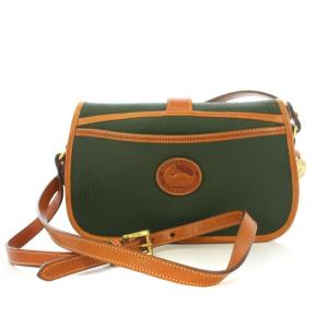 DOONEY&BOURKE ショルダーバッグ レザー 緑 グリーン 茶 ブラウン /TK MU