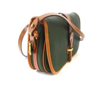 DOONEY&BOURKE ショルダーバッグ レザー 緑 グリーン 茶 ブラウン /TK MU