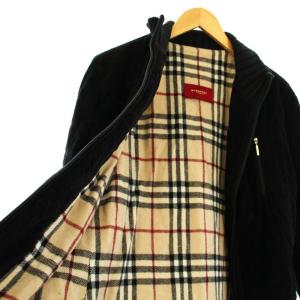 BURBERRY LONDON ジャケット アウター コーデュロイ ジップアップ 黒