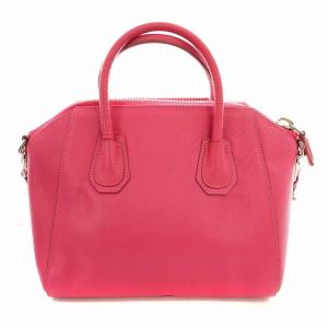 GIVENCHY アンティゴナ ハンドバッグ 2WAY レザー ピンク